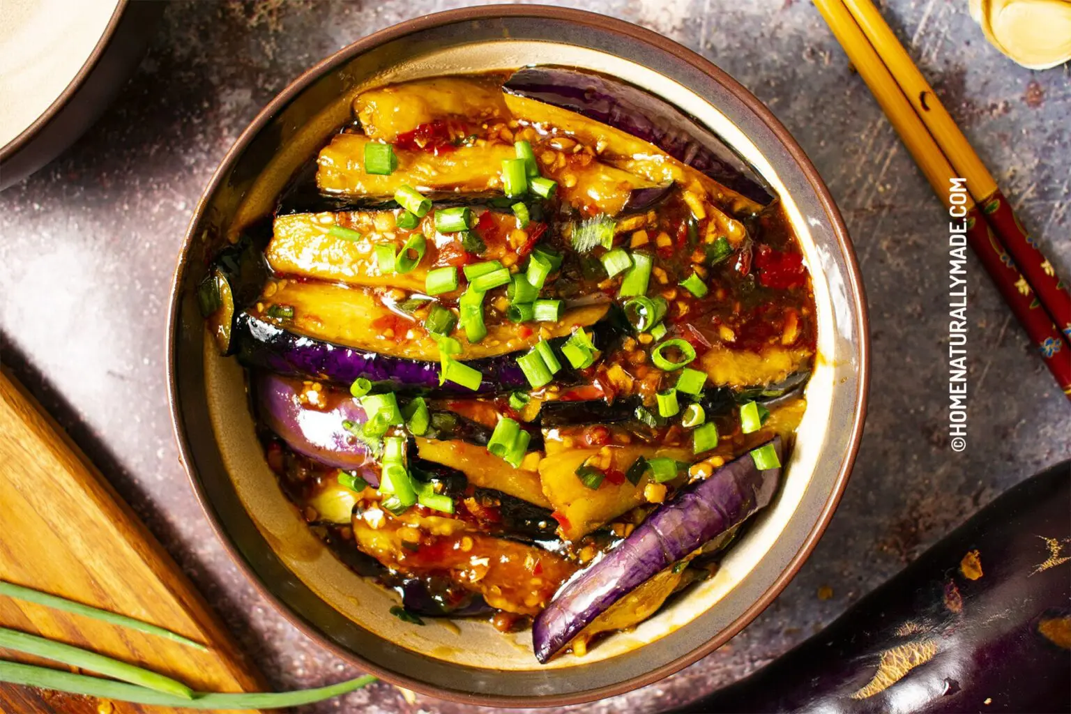 Yu Xiang Qie Zi Eggplant With Spicy Garlic Sauce Homenaturallymade 3048