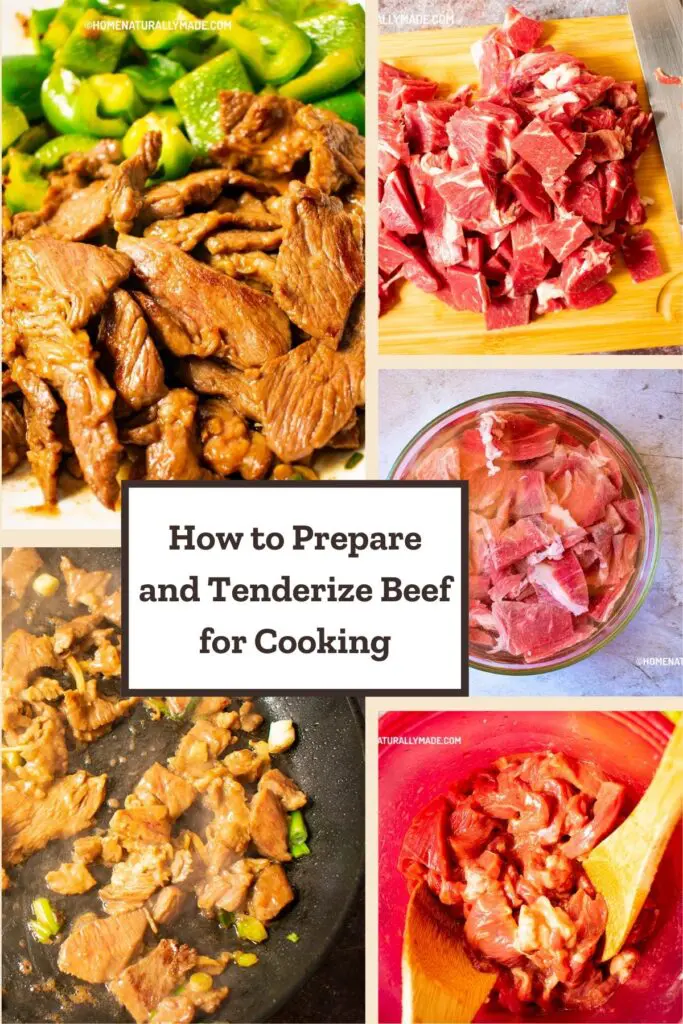 how to prepare and tenderize beef for cooking?
