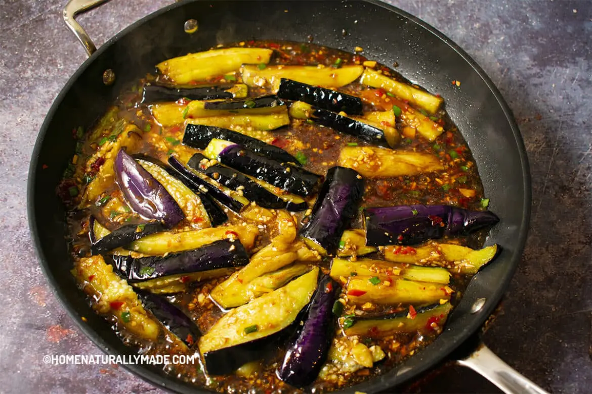 Yu Xiang Qie Zi Eggplant With Spicy Garlic Sauce Homenaturallymade 9343