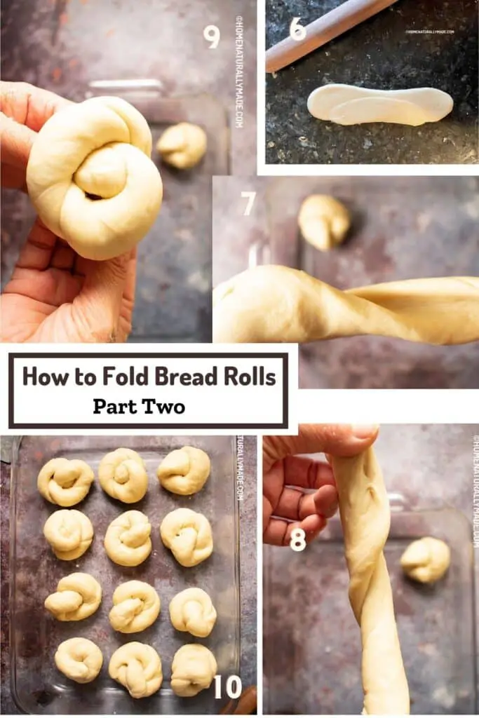 How to fold bread rolls Part Two