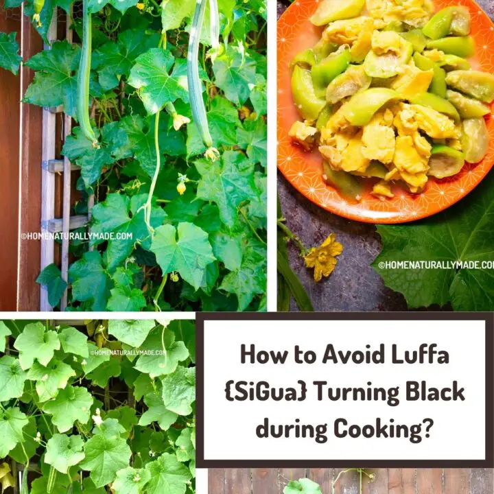 how to avoid Luffa turning black during cooking?
