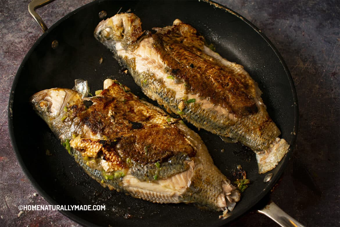 Pan Fried Bass {Asian Fusion Easy Tasty Healthy} HomeNaturallyMade