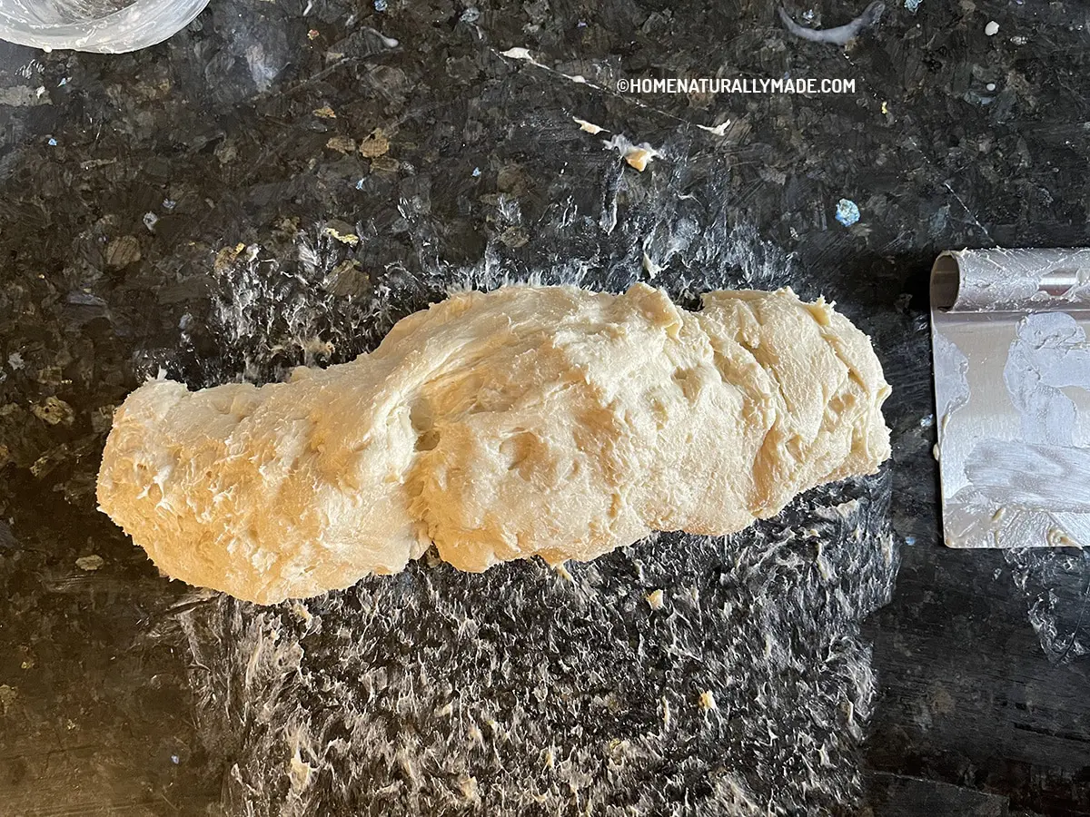 prepare and work on Milk Bread Dough