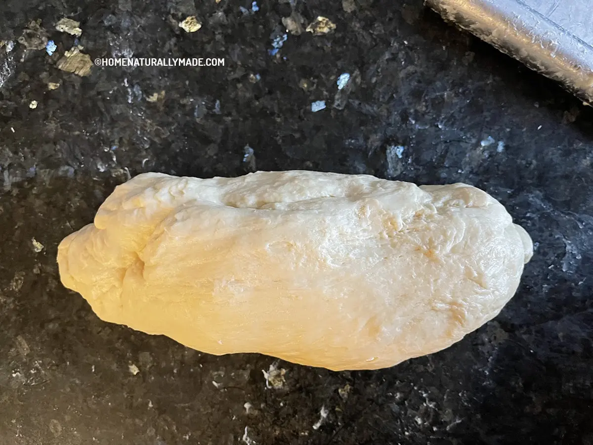 smooth dough for rolling milk bread