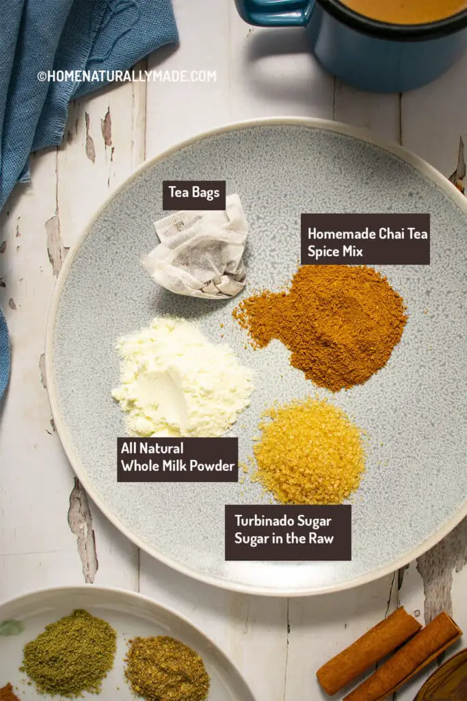 Homemade Instant Chai Mix Ingredients