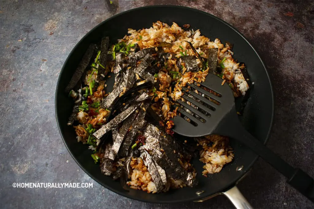 Making Asian Fusion Fried Rice