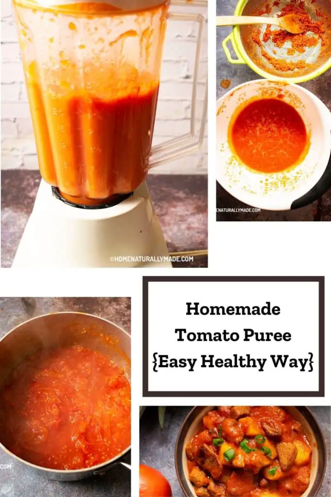 homemade tomato puree {easy healthy way}