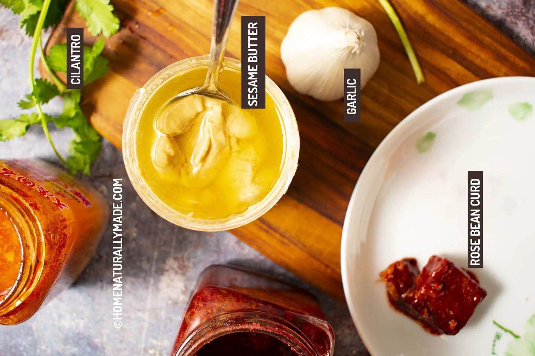Sesame Butter Hotpot Dipping Sauce Key Ingredients