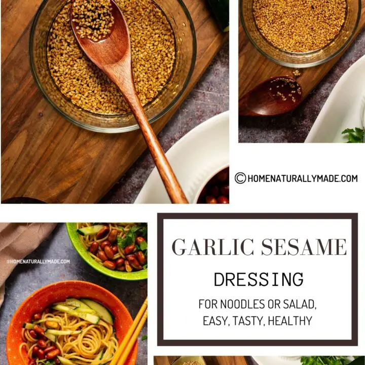 garlic sesame dressing Chinese Style {for noodles or salad}