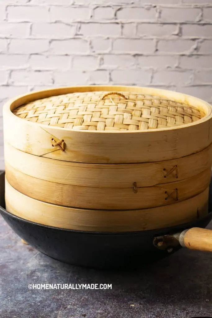 14-inch Wok and 12-inch bamboo steamer steaming set