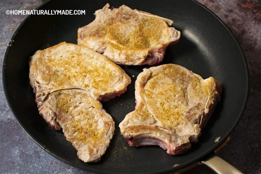 Sear Greek Pork Chops in the Fry Pan