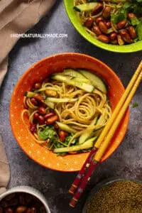 Vegan Garlic Sesame Noodles Chinese Style