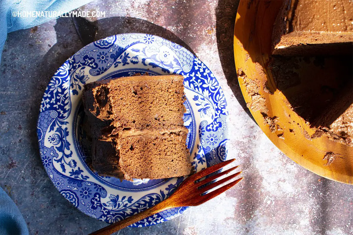 Dark Chocolate Cake with Greek Yogurt Chololate Frosting
