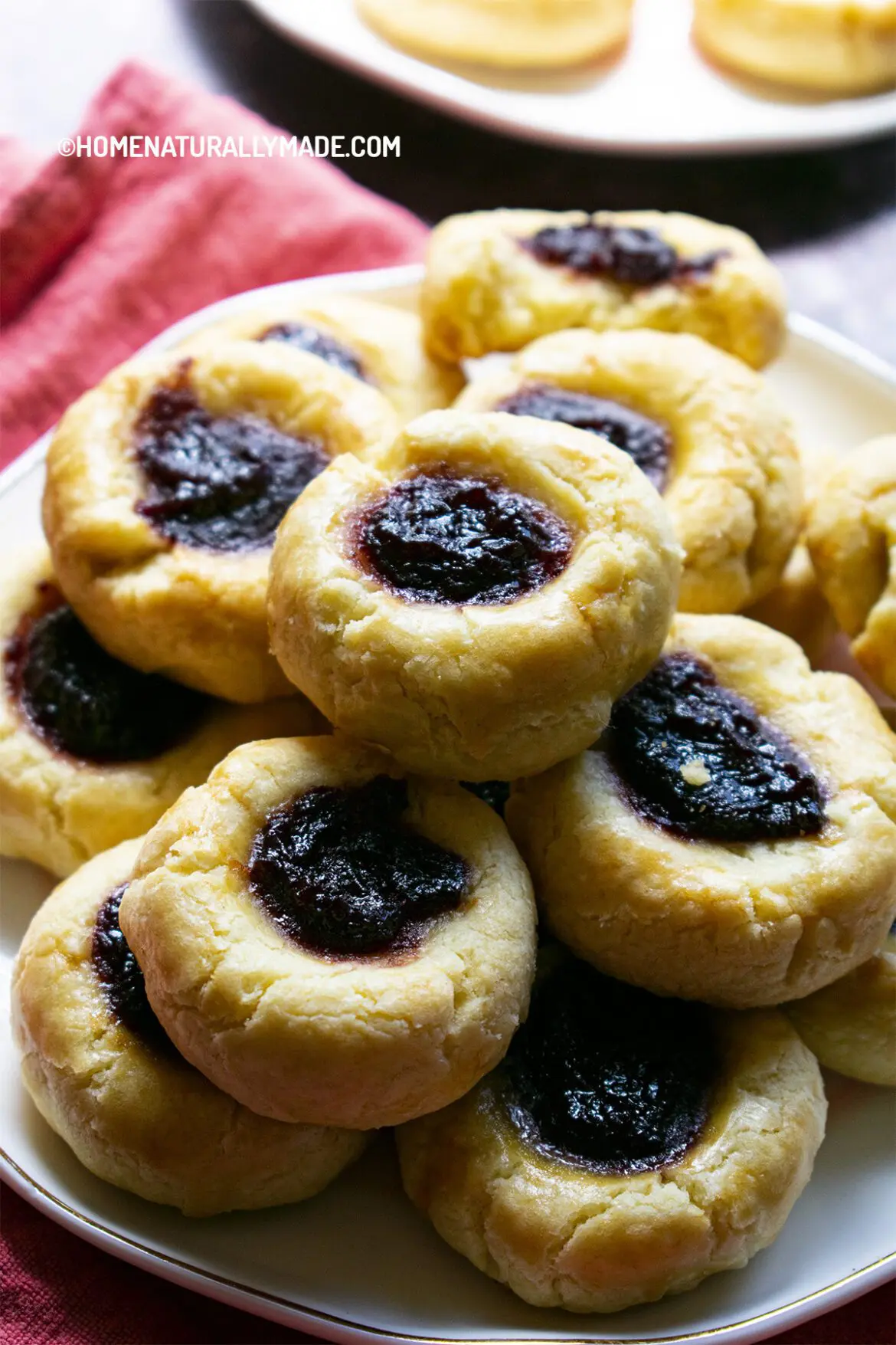 Jam Filled Butter Cookies