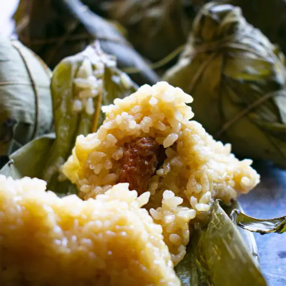 Rou Zongzi {Sticky Rice Dumpling with Pork} HomeNaturallyMade