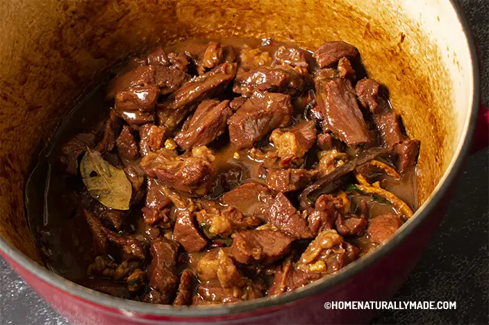Braised Beef in a dutch oven