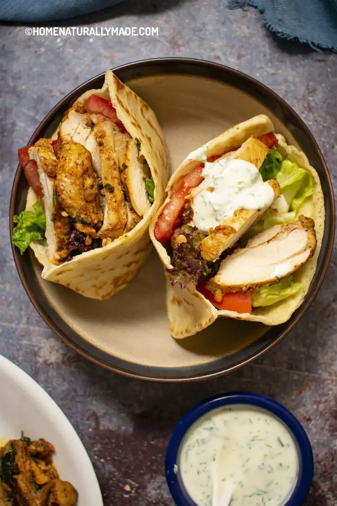 chicken Shawarma with Yogurt Sauce