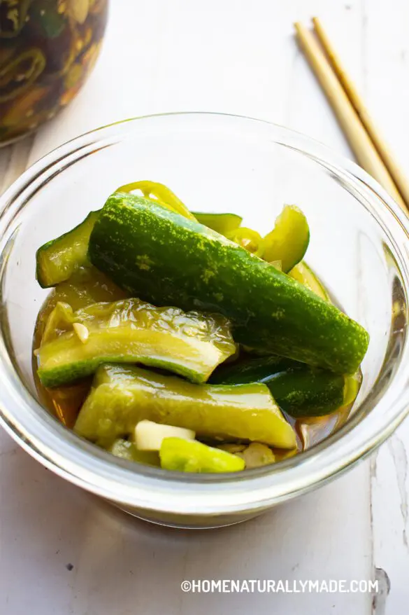 Pickled Cucumber Chinese Style HomeNaturallyMade