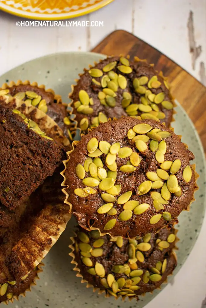 zucchini chocolate muffins recipe