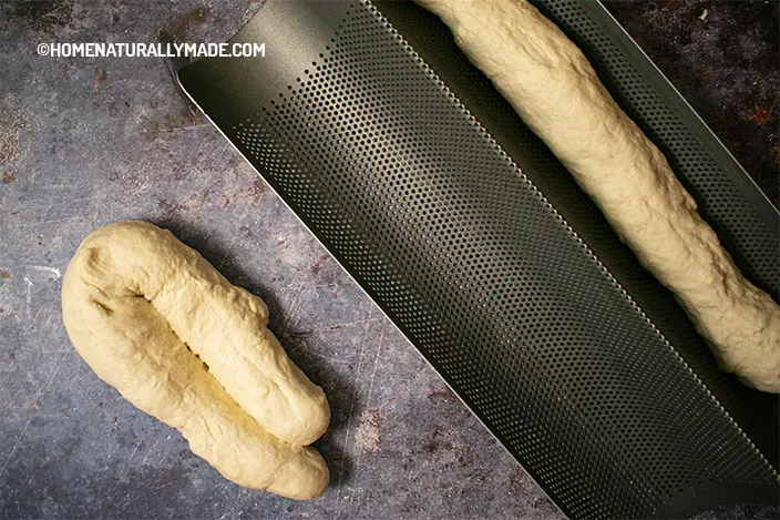 fold French Bread step 1