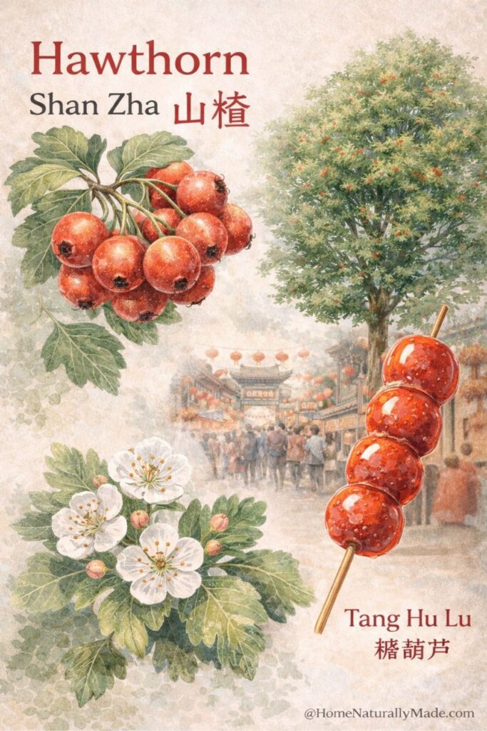 hawthorn berry {shan zha} and tang hu lu