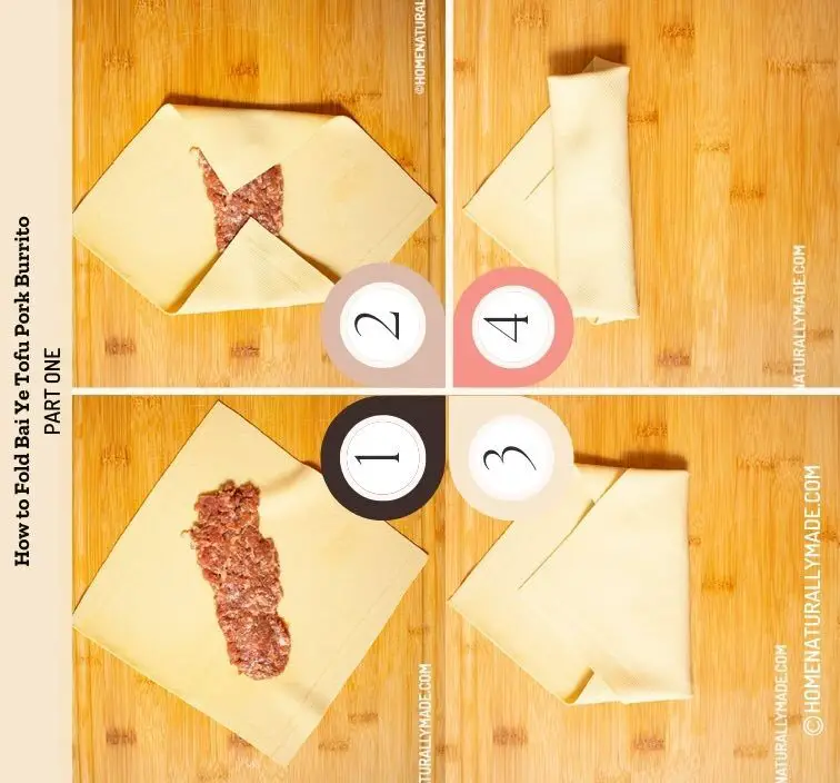 how to fold Bai Ye Pork Burrito Part One