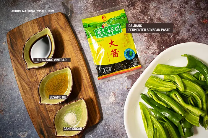 Chinese Style Veggie Dip Ingredients