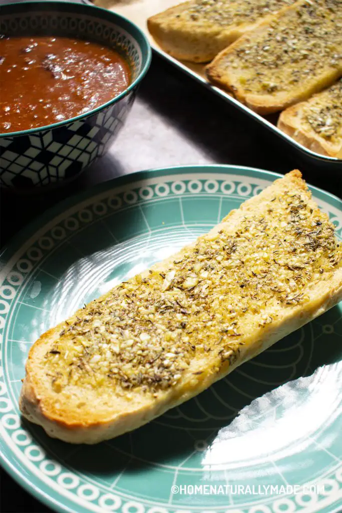 quick easy garlic bread recipe {healthy tasty way}