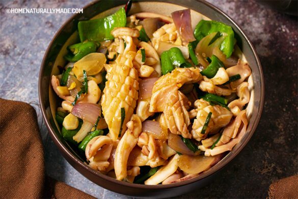 Squid Stir Fry Traditional Chinese Style - HomeNaturallyMade