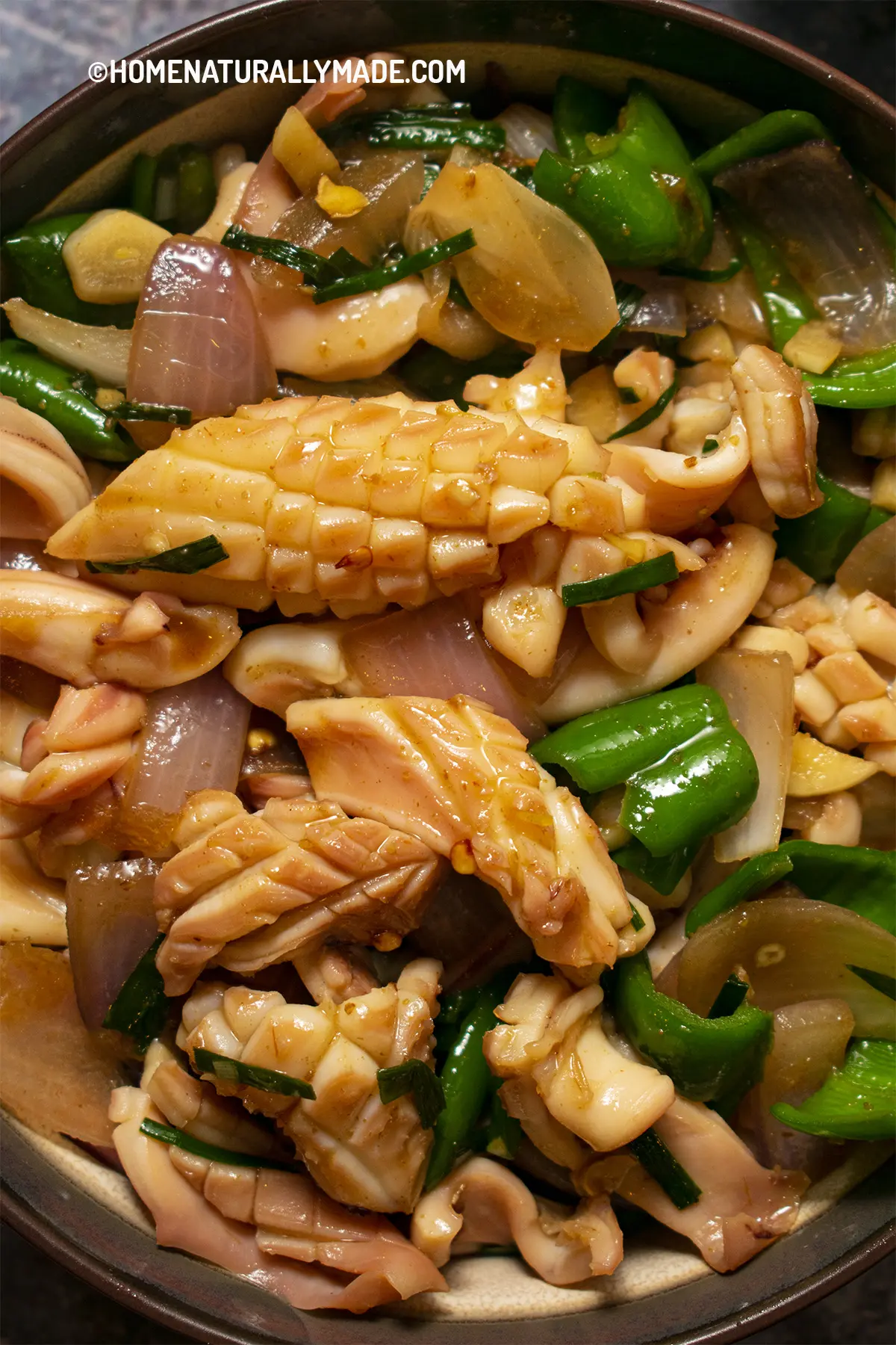 Squid Stir Fry Traditional Chinese Style - HomeNaturallyMade