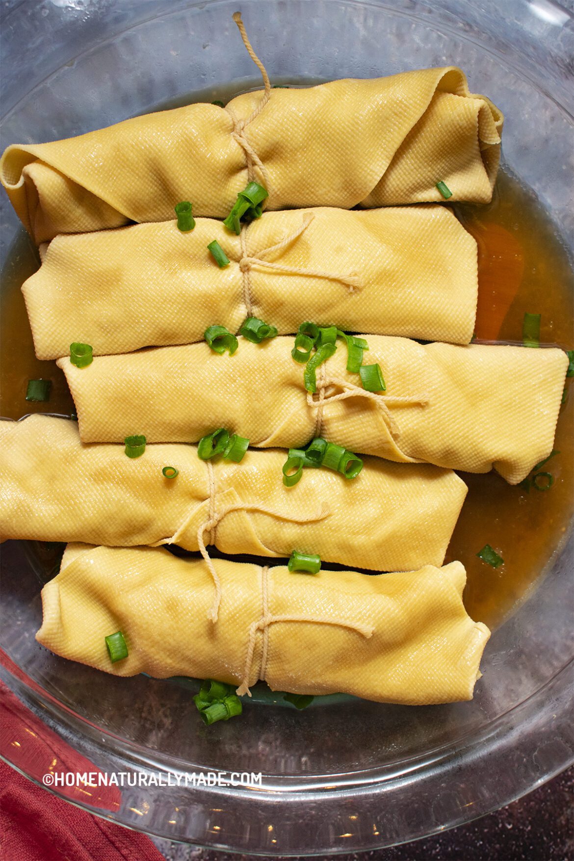 Bai Ye Wrapped Pork Recipe {百叶包肉}