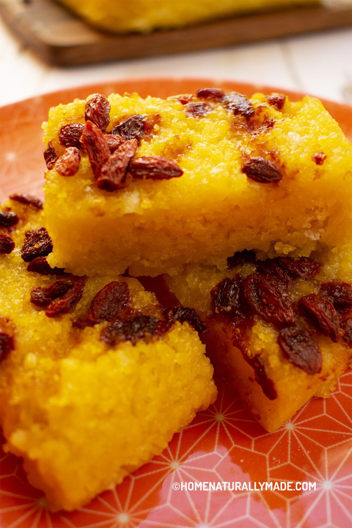 Pumpkin Song Gao {Sponge Rice Cake} Recipe