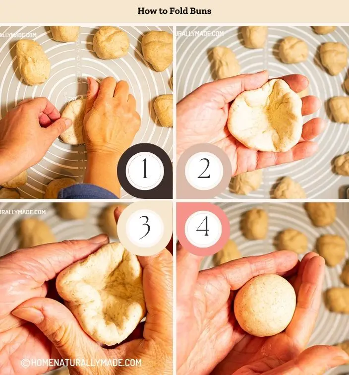 how to fold buns