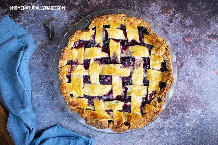 wild blueberry pie recipe