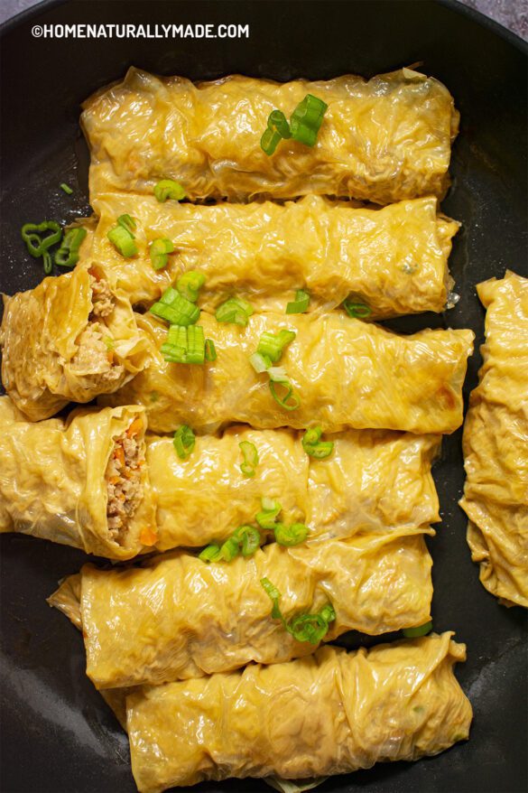 tofu skin rolls with pork recipe