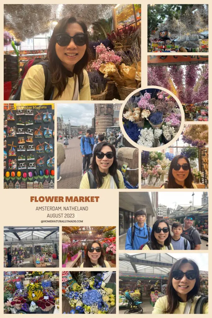 floating flower market in Amsterdam