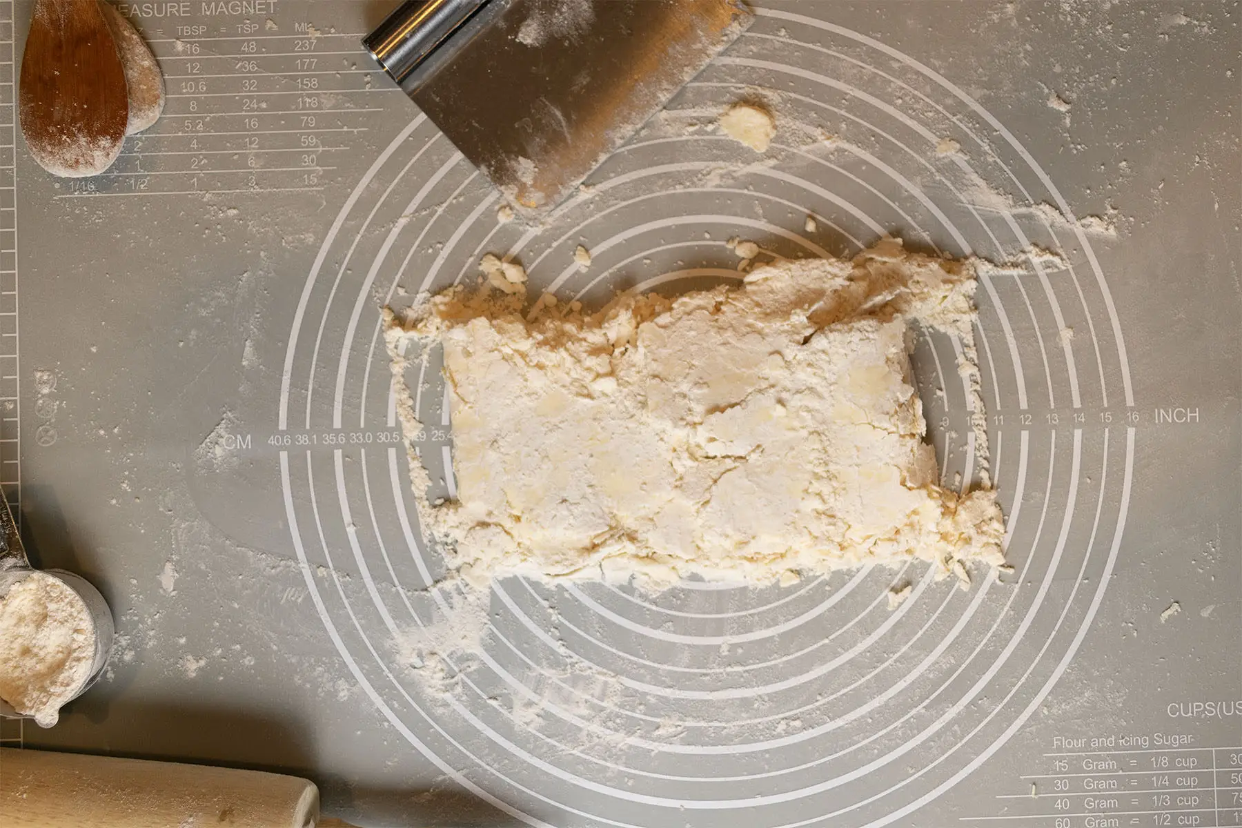 quadruple fold the shortcrust dough