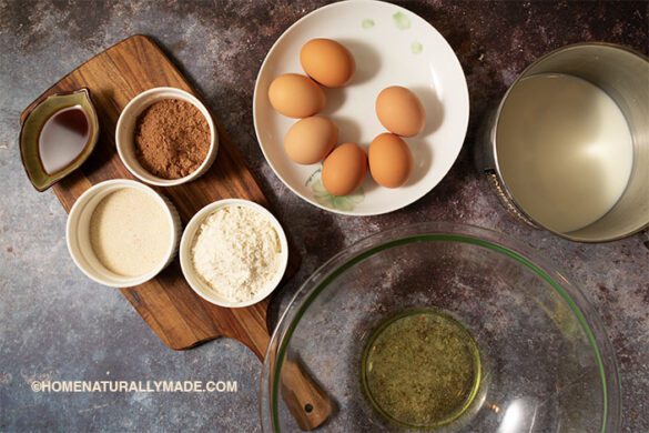 Chocolate Sponge Cake - HomeNaturallyMade