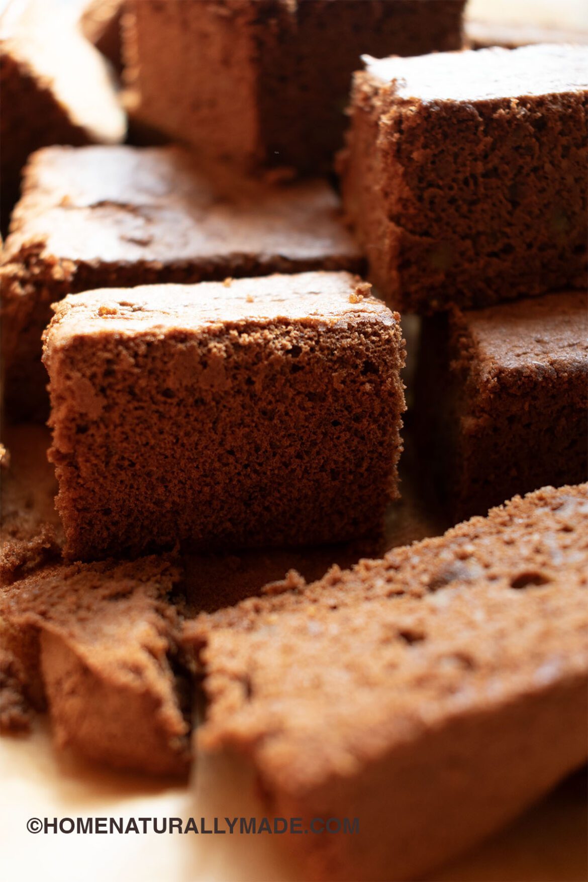 Chocolate Sponge Cake - HomeNaturallyMade