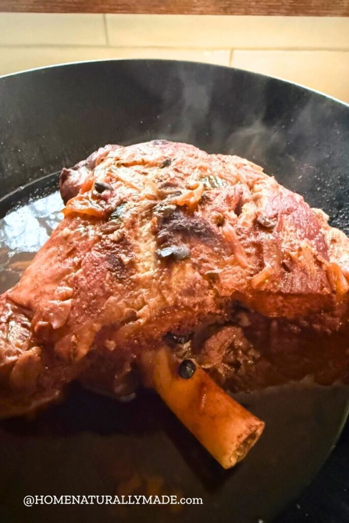 Slow red braising Chinese Lamb Leg