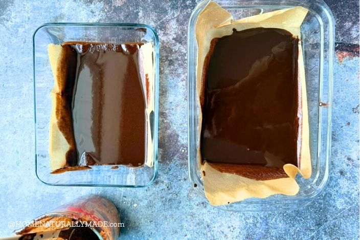 homemade dark chocolate thin layer